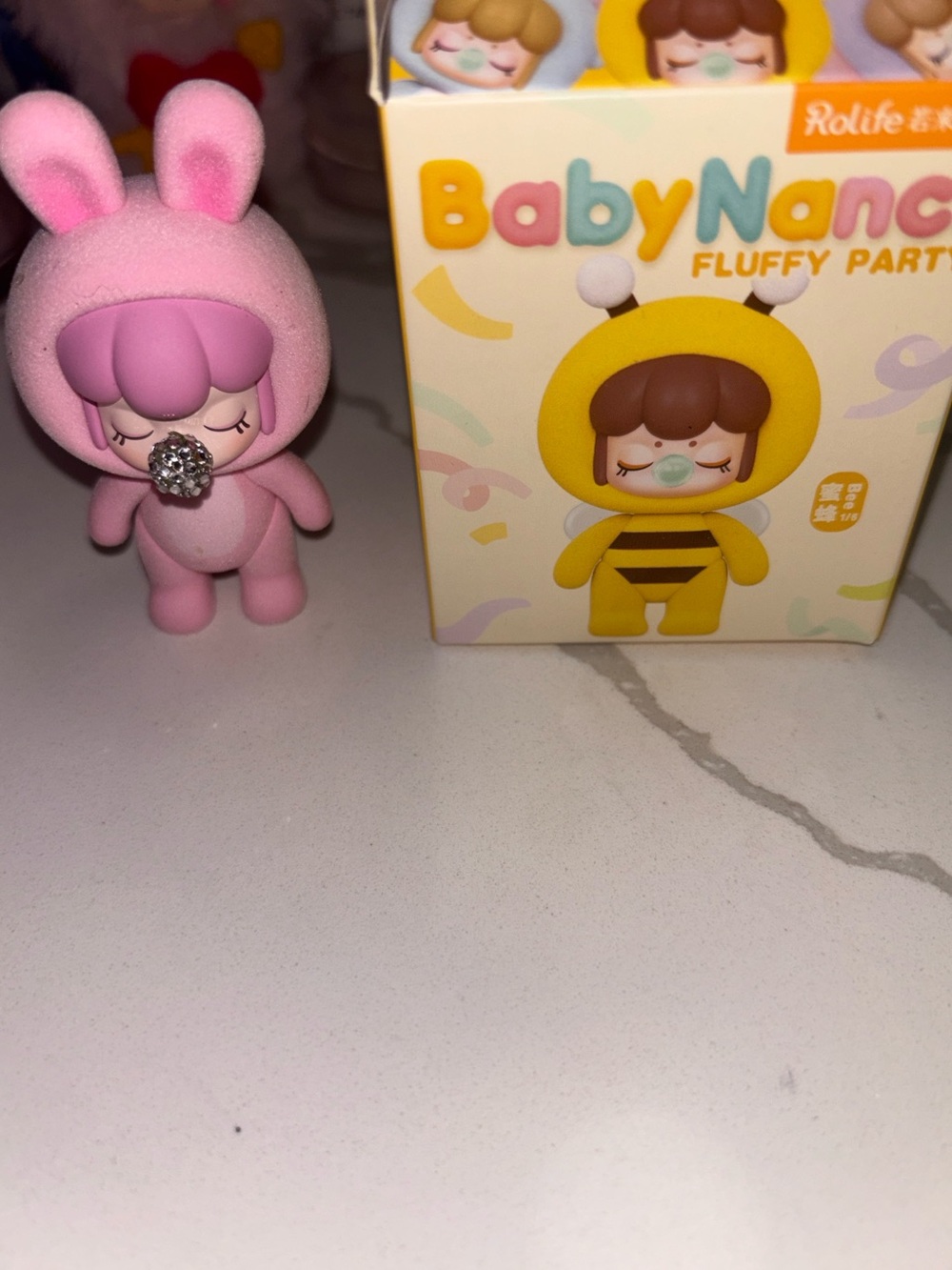 Baby Nancy Fluffy Party Pink Bunny Figure by Rolife